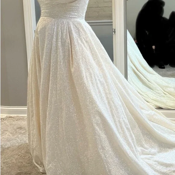 Maggie Sottero Anniston Champagne wedding dress size 24